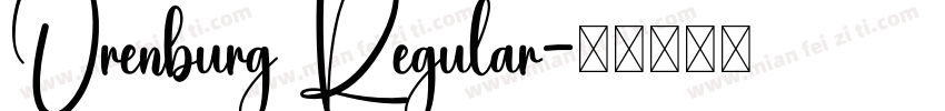 Orenburg Regular字体转换